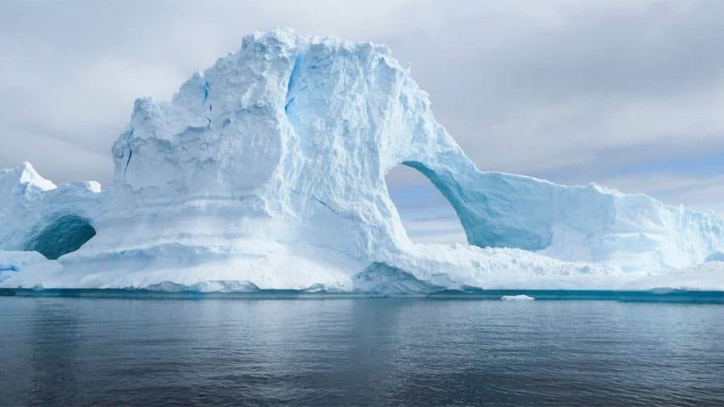 Geleira na Antártica